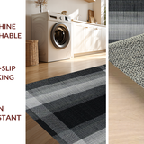 Contemporary Charcoal Geometric Design(Gray)