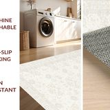 Ultra Soft Area Rug, Non Slip, Stain Resistant, Washable Area Rugs for Living Room, Bedroom, Luxurious Gentle Round Visual Appeal(Beige)
