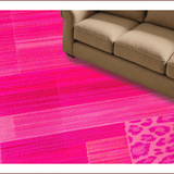 Ultra Soft Area Rug, Non Slip, Stain Resistant, Washable Area Rugs for Living Room, Bedroom, Modern Chic Leopard Aesthetic(Pink)