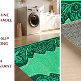 Elegant Teal Patterned Artistry(Blue)