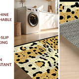 Ultra Soft Area Rug, Non Slip, Stain Resistant, Washable Area Rugs for Living Room, Bedroom, Elegant Soft Toned Print Fusion(Beige)