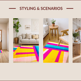 Vibrant Playful Patchwork Design(Pink)
