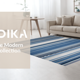 Contemporary Striped Vintage Fusion(Blue)