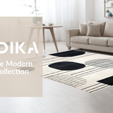 Modern Monochrome Abstract Composition(Black)