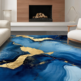Contemporary Blue Marble Motif(Blue)
