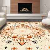 Cozy Rustic Ogee Textured Style(Beige)