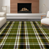 Ultra Soft Area Rug, Non Slip, Stain Resistant, Washable Area Rugs for Living Room, Bedroom, Sophisticated Graphical Abstract Composition(Brown)