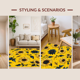 Elegant Dark Floral Composition(Yellow)
