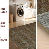 Ultra Soft Area Rug, Non Slip, Stain Resistant, Washable Area Rugs for Living Room, Bedroom, Fierce Animal Print Aesthetic(Brown)