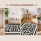 Classic Softened Geometric Appeal(Beige)