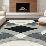 Contemporary Black and White Geometric Texture(Gray)