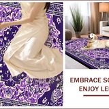 Ultra Soft Area Rug, Non Slip, Stain Resistant, Washable Area Rugs for Living Room, Bedroom, Vintage Blue and Purple Nursery Carpet(Purple)