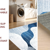 Dynamic Blue Brushstroke Design(Blue)