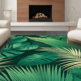 Ultra Soft Area Rug, Non Slip, Stain Resistant, Washable Area Rugs for Living Room, Bedroom, Whimsical Lush Green Palette(Green)