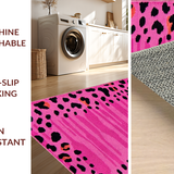 Ultra Soft Area Rug, Non Slip, Stain Resistant, Washable Area Rugs for Living Room, Bedroom, Soft Pastel Hybrid Animal Design(Pink)