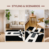 Rustic Black and White Cow(Black)