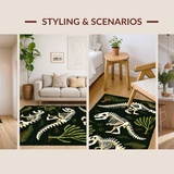 Charming Earthy Dinosaur Illustration(Black)