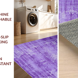 Ultra Soft Area Rug, Non Slip, Stain Resistant, Washable Area Rugs for Living Room, Bedroom, Chic Eclectic Gradient Look(Purple)