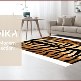 Ultra Soft Area Rug, Non Slip, Stain Resistant, Washable Area Rugs for Living Room, Bedroom, Striking Nature Themed Accent(Brown)
