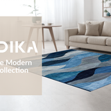 Subtle Tiled Motif in Cool Hues(Blue)