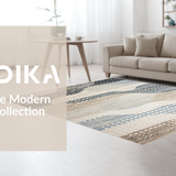Ultra Soft Area Rug, Non Slip, Stain Resistant, Washable Area Rugs for Living Room, Bedroom, Chic Natural Fiber Design(Beige)
