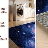 Ultra Soft Area Rug, Non Slip, Stain Resistant, Washable Area Rugs for Living Room, Bedroom, Striking Planetary Celestial Motif(Blue)