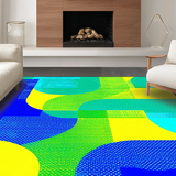 Lively Abstract Spiral Arrangement(Blue)