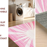 Charming Pastel Sunburst Motif(Pink)