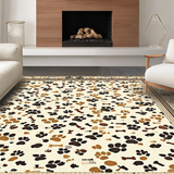 Ultra Soft Area Rug, Non Slip, Stain Resistant, Washable Area Rugs for Living Room, Bedroom, Vibrant Playful Pet Friendly Look(Beige)
