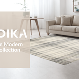 Ultra Soft Area Rug, Non Slip, Stain Resistant, Washable Area Rugs for Living Room, Bedroom, Elegant Fringed Neutral Tones(Beige)