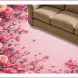 Ultra Soft Area Rug, Non Slip, Stain Resistant, Washable Area Rugs for Living Room, Bedroom, Pastel Coquette Rose Toilet Mat for Small Spaces(Pink)