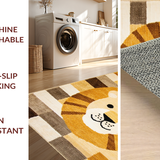 Colorful Lion Face Accent(Beige)