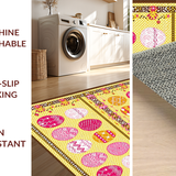 Ultra Soft Area Rug, Non Slip, Stain Resistant, Washable Area Rugs for Living Room, Bedroom, Inviting Earthy Spring Decor(Yellow)