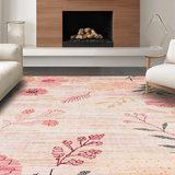 Playful Earthy Abstract Floral Design(Pink)
