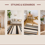 Ultra Soft Area Rug, Non Slip, Stain Resistant, Washable Area Rugs for Living Room, Bedroom, Transitional Soft Beige Geometry(Beige)