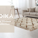 Elegant Abstract Tiled Arrangement(Beige)