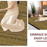 Ultra Soft Area Rug, Non Slip, Stain Resistant, Washable Area Rugs for Living Room, Bedroom, Stylish Modern Wild Print(Gold)