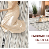 Ultra Soft Area Rug, Non Slip, Stain Resistant, Washable Area Rugs for Living Room, Bedroom, Vibrant Tribal Inspired Geometry(Gray)