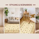 Vintage Earthy Trellis Motif(Beige)