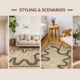 Chic Minimalist Serpent Design(Beige)