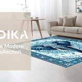 Striking Ethereal Round Design(Blue)