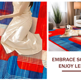 Funky Retro Abstract Composition(Red)