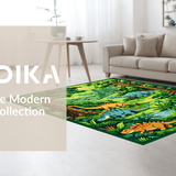 Dinosaur Themed Vibrant Safari Landscape(Green)