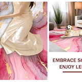 Lively Gold Infused Marble Design(Red)