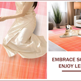 Ultra Soft Area Rug, Non Slip, Stain Resistant, Washable Area Rugs for Living Room, Bedroom, Gradient Pink Ombre Nursery Play Mat(Pink)