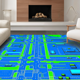 Charming Playful Street Scene(Blue)
