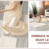 Ultra Soft Area Rug, Non Slip, Stain Resistant, Washable Area Rugs for Living Room, Bedroom, Neutral Toned Minimalist Textured Elegance(Gray)