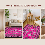 Artistic Cowgirl Vibe Floor Decor(Pink)