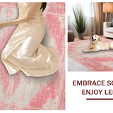 Cozy Textured Linear Accents(Pink)