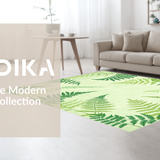 Sage Green Elegant Shag Design(Green)